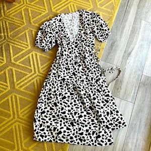 ASOS wrap print dress